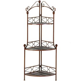 Metal Corner Baker's Rack Shelf Unit