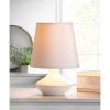Dimpled Base White Ceramic Table Lamp