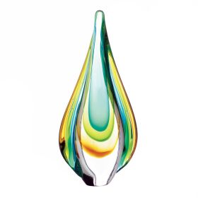 Teardrop Art Glass Sculpture - 9 inches
