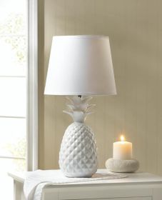 White Pineapple Porcelain Table Lamp