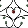 Country Apple Iron Garden Bench