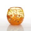 Glass Vase or Decorative Bowl - Orange