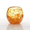 Glass Vase or Decorative Bowl - Orange