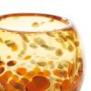 Glass Vase or Decorative Bowl - Orange