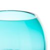 Fish Bowl Style Vase - Aqua Gradient 7.25 inches