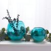 Fish Bowl Style Vase - Aqua Gradient 7.25 inches