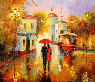 Autumn Rain in the City of Love