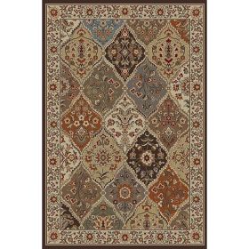 Ivory Abstract Area Rug (7'6 x 9'10)