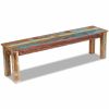 Bench Solid Reclaimed Wood 63"x13.8"x18.1"(D0102HE09QY)