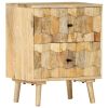 Bedside Cabinet Solid Mango Wood - Brown