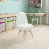 Kids Shaggy Dog Accent Chair(D0102HEGIGW)