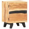 Bedside Cabinet 15.7"x11.8"x20.1" Solid Acacia Wood - Brown