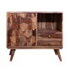 Rose Wood Storage, Honeycomb Design,