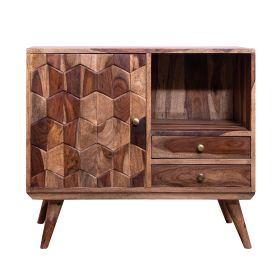 Rose Wood Storage, Honeycomb Design,