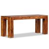 Bench Solid Sheesham Wood 43.3"x13.8"x17.7"(D0102HPMXRV)