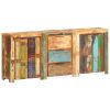 Sideboard with 3 Drawers and 4 Doors Solid Reclaimed Wood - Multicolour