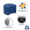 Soft Seating Collaborative Moon for Classrooms and Daycares - 12" Seat Height(D0102HEGPBU)