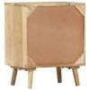 Bedside Cabinet Solid Mango Wood - Brown