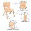 33" Round Plastic Height Adjustable Activity Table Set with 2 Chairs(D0102HE210V)