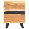 Bedside Cabinet 15.7"x11.8"x20.1" Solid Acacia Wood - Brown