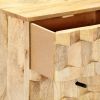 Bedside Cabinet Solid Mango Wood - Brown