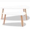 2 Pieces Set Solid Pinewood White