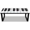 Coffee Table with Piano Printing Glass Top(D0102HE05W7)