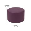 Soft Seating Collaborative Circle for Classrooms and Daycares - 12" Seat Height(D0102HEGPMA)