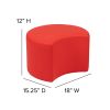 Soft Seating Collaborative Moon for Classrooms and Daycares - 12" Seat Height(D0102HEGP67)