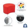Soft Seating Collaborative Moon for Classrooms and Daycares - 12" Seat Height(D0102HEGP67)