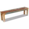 Bench Solid Reclaimed Wood 63"x13.8"x18.1"(D0102HE09QY)