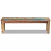 Bench Solid Reclaimed Wood 63"x13.8"x18.1"(D0102HE09QY)