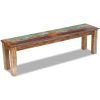 Bench Solid Reclaimed Wood 63"x13.8"x18.1"(D0102HE09QY)