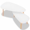 2 Pieces Set Solid Pinewood White