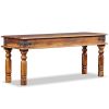 Castle Bench Solid Sheesham Wood 43.3"x13.8"x17.7"(D0102HPMXE7)