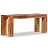 Bench Solid Sheesham Wood 43.3"x13.8"x17.7"(D0102HPMXRV)