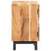 Bedside Cabinet 15.7"x11.8"x20.1" Solid Acacia Wood - Brown