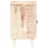Carved Bedside Cabinet 15.7"x11.8"x19.7" Solid Acacia Wood - Multicolour