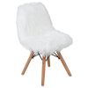 Kids Shaggy Dog Accent Chair(D0102HEGIGW)