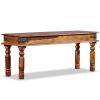 Castle Bench Solid Sheesham Wood 43.3"x13.8"x17.7"(D0102HPMXE7)