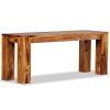 Bench Solid Sheesham Wood 43.3"x13.8"x17.7"(D0102HPMXRV)