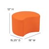 Soft Seating Collaborative Moon for Classrooms and Daycares - 12" Seat Height(D0102HEGP1V)
