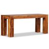 Bench Solid Sheesham Wood 43.3"x13.8"x17.7"(D0102HPMXRV)