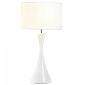 Sleek Modern Table Lamp - White