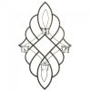 Iron Wall Sconce with Four Glass Candle Cups