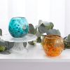 Glass Vase or Decorative Bowl - Aqua