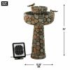 Stone-Look Water Fountain - Solar or Cord Power