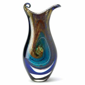 Swirled Art Glass Vase