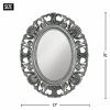 Silver Scallop Border Wall Mirror