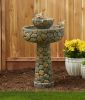 Stone-Look Water Fountain - Solar or Cord Power